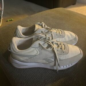 White and Gray Sneakers Reebok